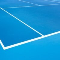 Outdoor Tennis Net Shallow Depth of View